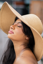 Tropical Vibes White Straw Hat