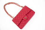 Loren Red Large Quilted Handbag